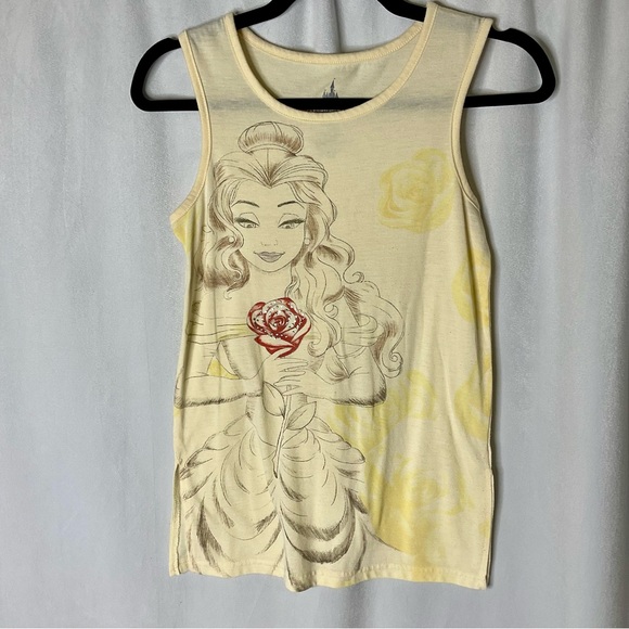 Disney Parks Belle Enchanted Rose Beauty and the Beast Tank Top Size XS - Picture 1 of 8